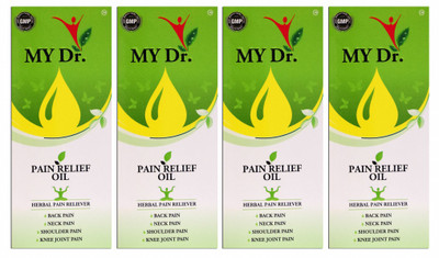 

MY Dr. Pain Relief Oil (Pack of 4), Back pain reliever, Joint Pain reliever, Knee pain reliever, Joint Pain reliever, Aromatic Smell Liquid Liquid(240 ml)
