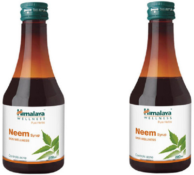 Himalaya Neem Syrup Controls acne 200 ml pack of 2(400 ml)