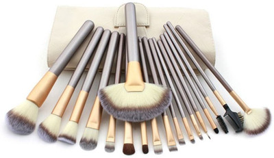 

Glamix Profesional Makeup Brushes Set For Buffing Foundation Contouring Blush Blending Eyeshadow Application (18 Pcs) With Carrying Case(Pack of 18)