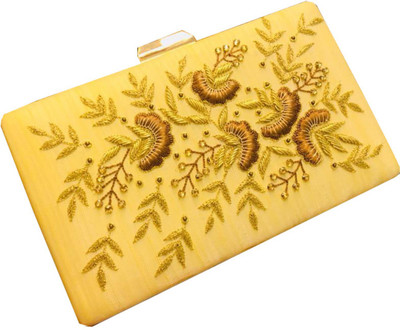 

Craftbazaar Party Gold Clutch