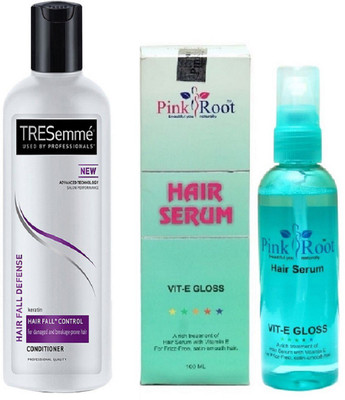 

Pink Root Hair Serum (100ml) and TRESemme Hair Fall Defense Conditioner(Set of 2)