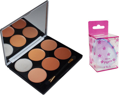 

9 to 5 Silicon puff & Miss rose makeup base(Set of 2)