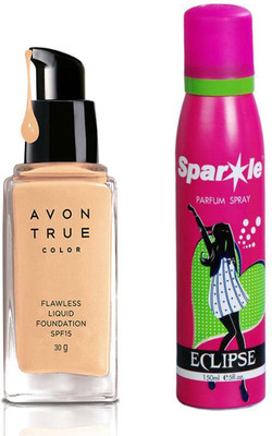 

Avon Anew True Color Flawless Liquid Foundation SPF15 30g (Cream Beige)(Set of 2)