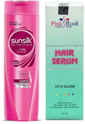 

Pink Root Hair Serum and Lusciously Thick & Long Shampoo(Set of 2)