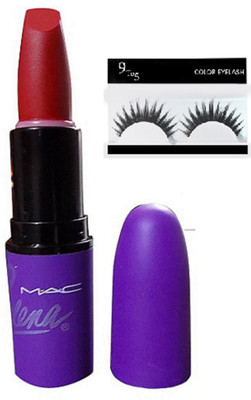 

9 to 5 Eyelashes , Selena Double Fudge Long lasting Lipstick(Set of 2)