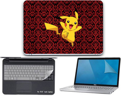 

Gallery 83 Pokemon (Pikachu) wallpaper 3 in 1 combo pack with laptop skin sticker decal, key guard, Screen protector all are laptop 15.6 inch Combo Set 3423 vinyl Laptop Decal 15.6 Combo Set