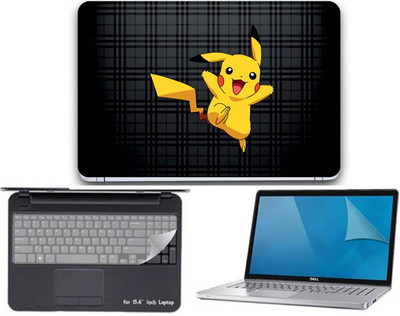 

Gallery 83 Pokemon (Pikachu) wallpaper 3 in 1 combo pack with laptop skin sticker decal, key guard, Screen protector all are laptop 15.6 inch Combo Set 3420 vinyl Laptop Decal 15.6 Combo Set