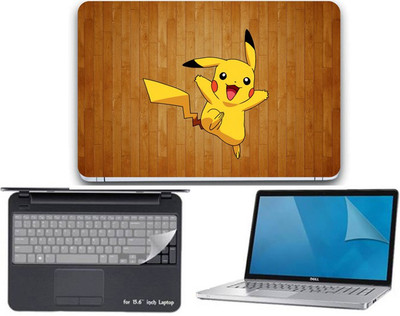 

Gallery 83 Pokemon (Pikachu) wallpaper 3 in 1 combo pack with laptop skin sticker decal, key guard, Screen protector all are laptop 15.6 inch Combo Set 3415 vinyl Laptop Decal 15.6 Combo Set