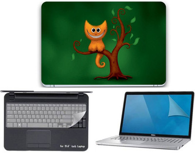 Gallery 83 cartoon owl wallpaper 3 in 1 combo pack with laptop skin sticker decal, key guard, Screen protector all are laptop 15.6 inch Combo Set 3577 vinyl Laptop Decal 15.6 Combo Set
