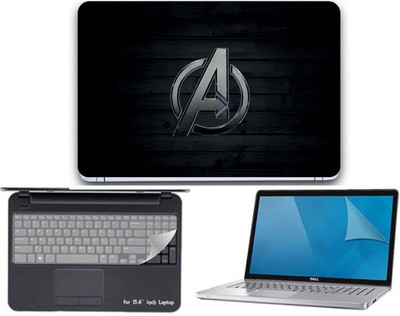 

Gallery 83 avanger logo wallpaper 3 in 1 combo pack with laptop skin sticker decal, key guard, Screen protector all are laptop 15.6 inch Combo Set 3406 vinyl Laptop Decal 15.6 Combo Set
