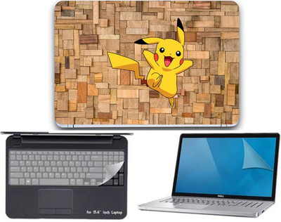 

Gallery 83 Pokemon (Pikachu) wallpaper 3 in 1 combo pack with laptop skin sticker decal, key guard, Screen protector all are laptop 15.6 inch Combo Set 3416 vinyl Laptop Decal 15.6 Combo Set