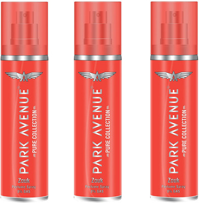 

Park Avenue Zouk Pure Collection Perfume Spray 135ML Each (Pack of 3) Perfume Body Spray - For Men & Women(405 ml, Pack of 3)