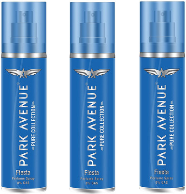 

Park Avenue Fiesta Pure Collection Perfume Spray 135ML Each (Pack of 3) Perfume Body Spray - For Men & Women(405 ml, Pack of 3)