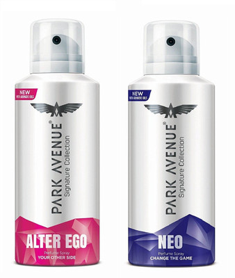 

Park Avenue Alter Ego and Neo Signature Collection Body Spray 130ML Each (Pack of 2) Body Spray - For Men & Women(260 ml, Pack of 2)