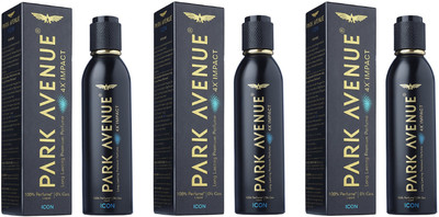 

Park Avenue Icon 4X Impact Perfume Spray 120ML Each (Pack of 3) Perfume Body Spray - For Men & Women(360 ml, Pack of 3)