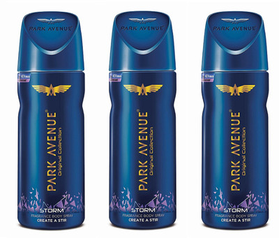 

Park Avenue Strom Create A Stir Original Collection Body Spray 150ML Each (Pack of 3) Perfume Body Spray - For Men & Women(450 ml, Pack of 3)