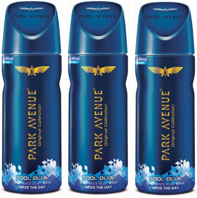 

Park Avenue Cool Blue Deodorant Combo Pack of 3 Deodorant Spray - For Men(390 ml, Pack of 3)