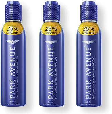 

Park Avenue No Gas Epic Perfume SprayFor Men 150ML Each (Pack of 3) Perfume Body Spray - For Men(450 ml, Pack of 3)