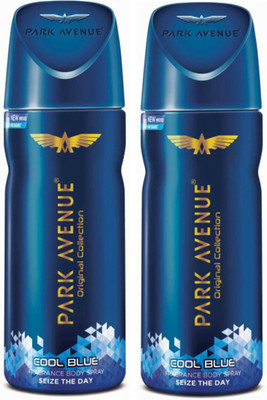 

Park Avenue NEW COOL BLUE Deodorant Spray - For Men(10 g, Pack of 2)