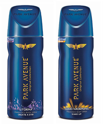 

Park Avenue Strom Create A Stir and Good Morning Wake Up Original Collection Body Spray 150ML Each (Pack of 2) Perfume Body Spray - For Men & Women(300 ml, Pack of 2)