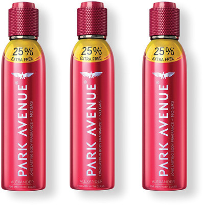 

Park Avenue No Gas Alexander Perfume SprayFor Men 150ML Each (Pack of 3) Perfume Body Spray - For Men(450 ml, Pack of 3)