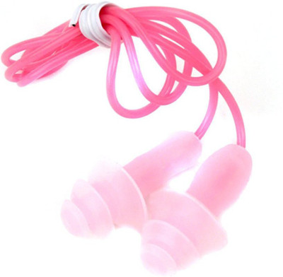 

QUINERGYS ™ Trendy Pink - Silicone Earplugs Swimmers Soft and Flexible Gel Corded String Ear Plugs for Swimming Ear Plug(Pink)