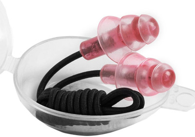 

QUINERGYS ® Dense Red - Multicolor Silicone Gel Corded String Ear Plugs for Swimming Ear Plug(Red)