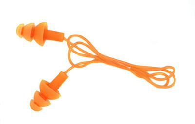 

QUINERGYS ™ Florida Orange - Soft Silicone Ear Cover Gel Corded String Swimming Earplugs for Adult and kids Ear Plug(Orange)