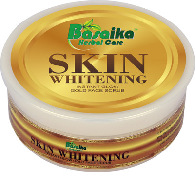 

Basaika Herbal Care Skin Whitening Instant Glow 24 Carat gold face Scrub ,100% Natural Ingredeints & Parabeen Free, (Instant Facial Glow | Oil Control |Skin Repair| Anti-Wrinkle| Age Control | reduces skin blemishes & pigmentation marks | fine lines Reduc