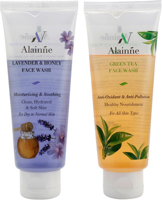 

Alainne Face Wash Combo(Lavender & Honey & Green tea)100g Face Wash(200 g)