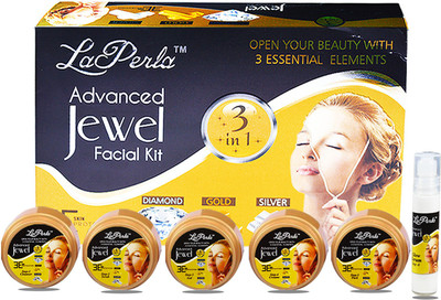 

La Perla 3in1 Advance Jewel (Diamond, Gold, Silver) Facial Kit 285 g