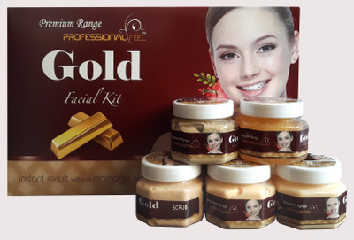 

Professional Feel gold Facial Kit, Premium Range For Fairness, Whiting, Skin, Instant Glow 500 g