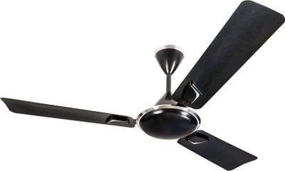 

Usha Elsa 5 Star Rating 3 Blade Ceiling Fan(Midnight Matte, Pack of 1), Black
