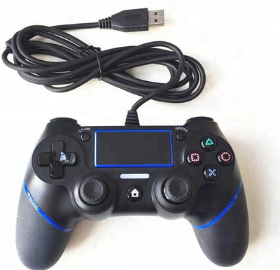 

rpm euro games 102 USB Gamepad(Black - Blue, For PS4, PC)