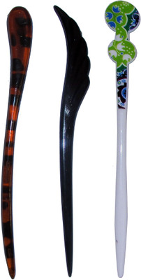 

GEET Combo of Multi Color Juda Sticks Bun Stick(Multicolor)