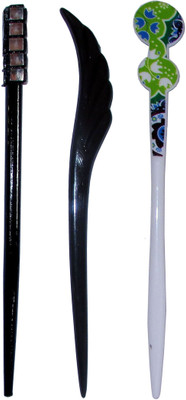 

MUSHK Combo of Multi Color Juda Sticks Bun Stick(Multicolor)