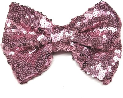 

LOOK NEW Pink All Sequin Shiny Hair Bow Clip Hair Clip(Pink)