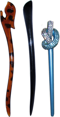 

PARROTOO Combo of Multi Color Juda Sticks Bun Stick(Multicolor)