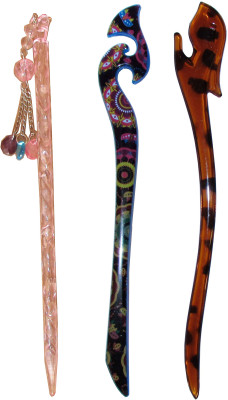 

KIPO Combo of Multi Color Juda Sticks Bun Stick(Multicolor)