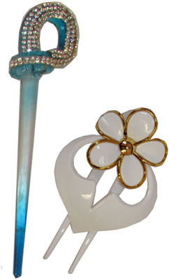 

GRAVY Combo of Multi Color Juda Sticks Bun Stick(Multicolor)