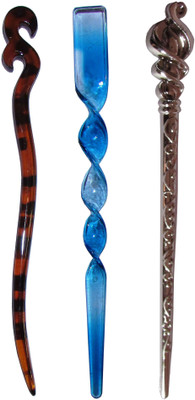 

PAHACHANYII Combo of Multi Color Juda Sticks Bun Stick(Multicolor)