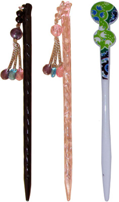 

GEETY Combo of Multi Color Juda Sticks Bun Stick(Multicolor)