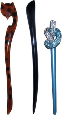 

SHABDII Combo of Multi Color Juda Sticks Bun Stick(Multicolor)