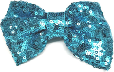 

LOOK NEW Blue All Sequin Shiny Hair Bow Clip Hair Clip(Blue)