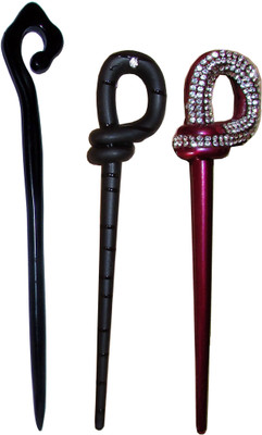 

GEEREESH Combo of Multi Color Juda Sticks Bun Stick(Multicolor)