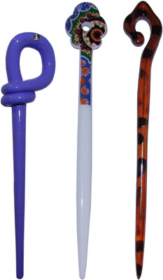 

GUJRATI Combo of Multi Color Juda Sticks Bun Stick(Multicolor)