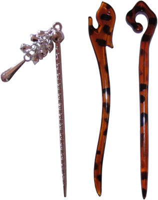 

MUSHK Combo of Multi Color Juda Sticks Bun Stick(Multicolor)