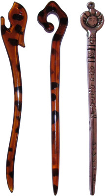 

MUKTT Combo of Multi Color Juda Sticks Bun Stick(Multicolor)