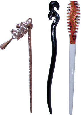 

GOPIYA Combo of Multi Color Juda Sticks Bun Stick(Multicolor)