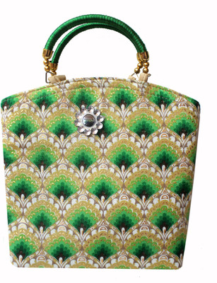 

Milan's creation Hand-held Bag(Green)